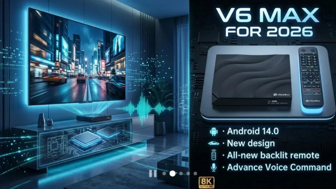 vSeeBox V6 Max: The Ultimate 8K HDR Flagship TV Box