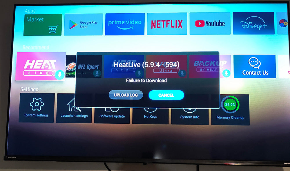 vSeeBox HEAT App Not Working