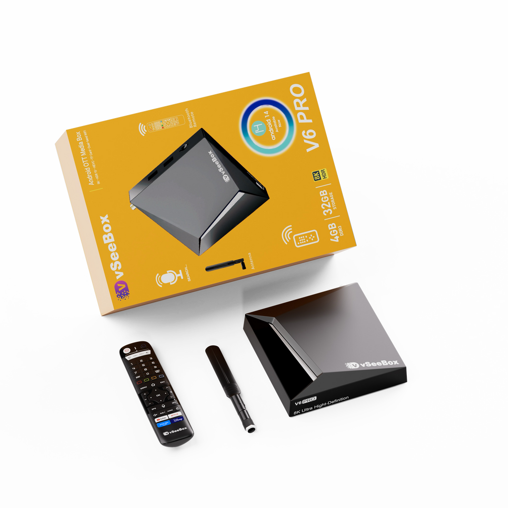 （New Products) Vseebox V6 PRO Android 8K HDR Android TV Box