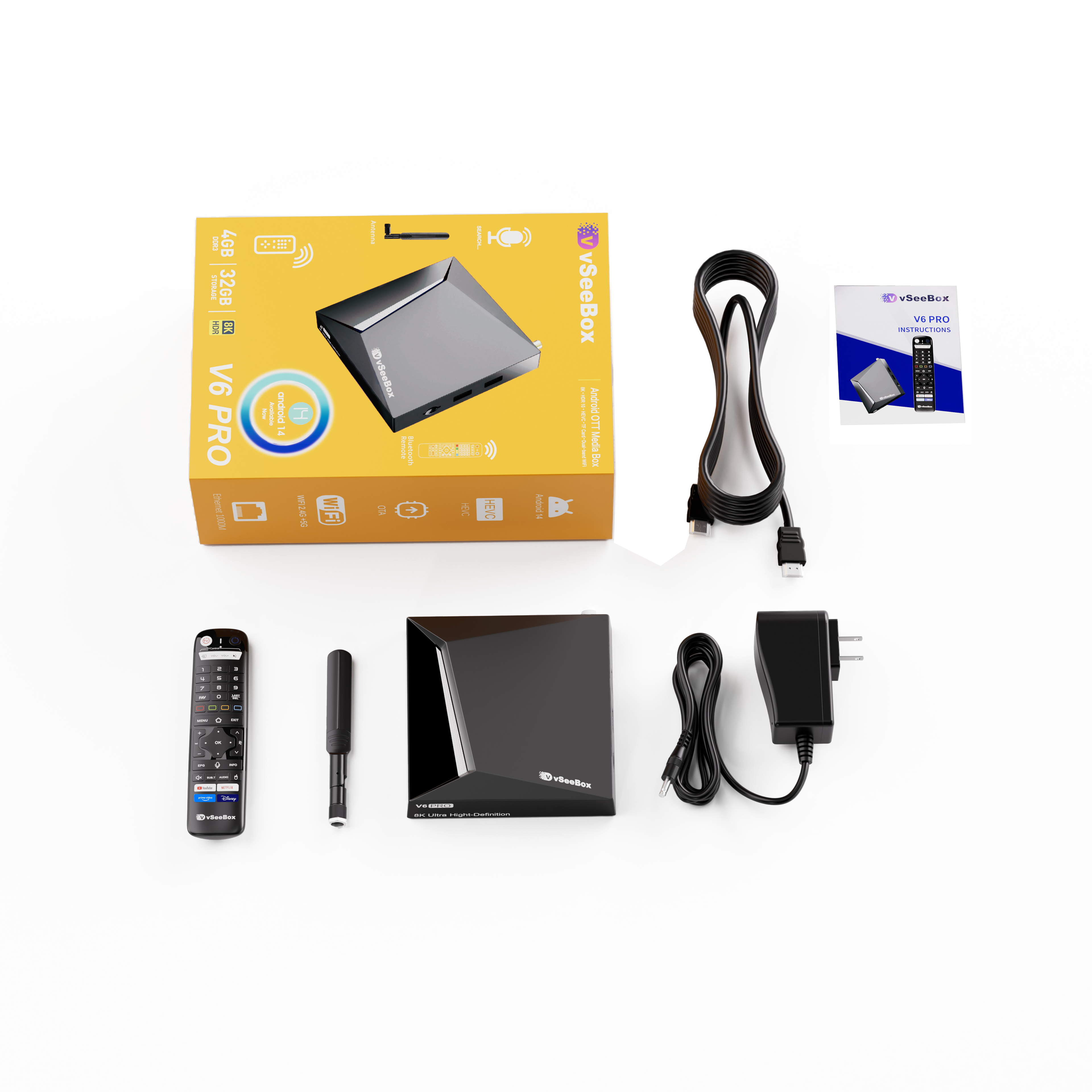 （New Products) Vseebox V6 PRO Android 8K HDR Android TV Box