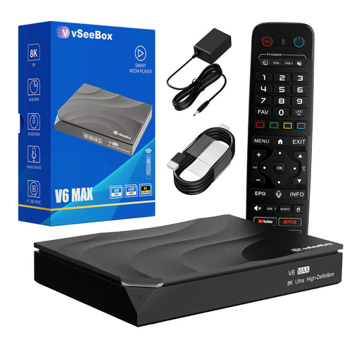 VseeBox V6 Max Android 14 TV Box | 8K HDR | 4GB+64GB | WiFi 6 | First Relea