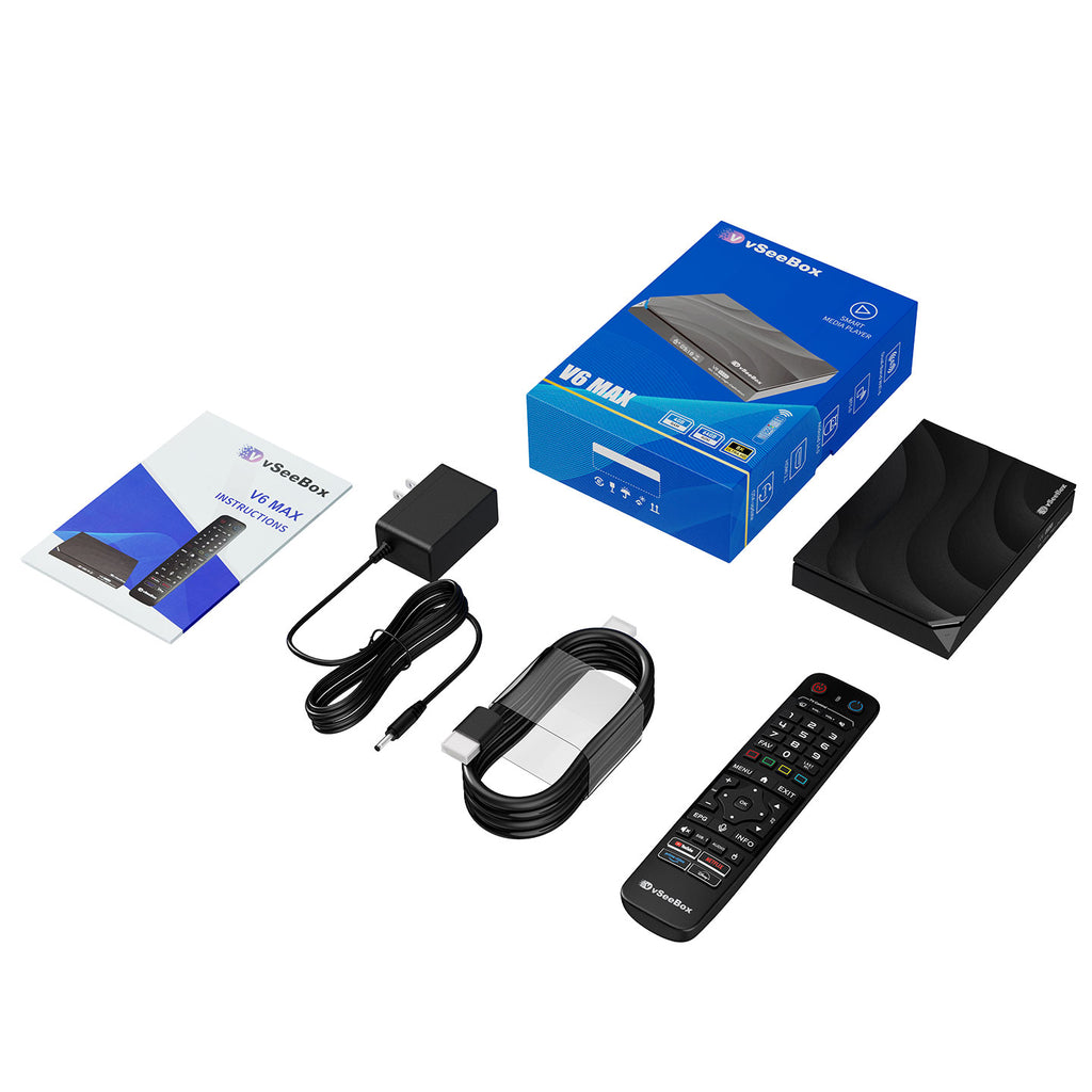 VseeBox V6 Max Android 14 TV Box | 8K HDR | 4GB+64GB | WiFi 6 | First Relea