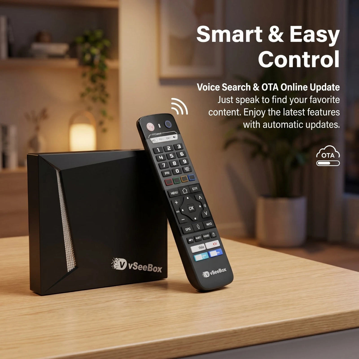vSeeBox V6 Pro – 2026’s Premium Android TV Box | 8K HDR Streaming Media Player